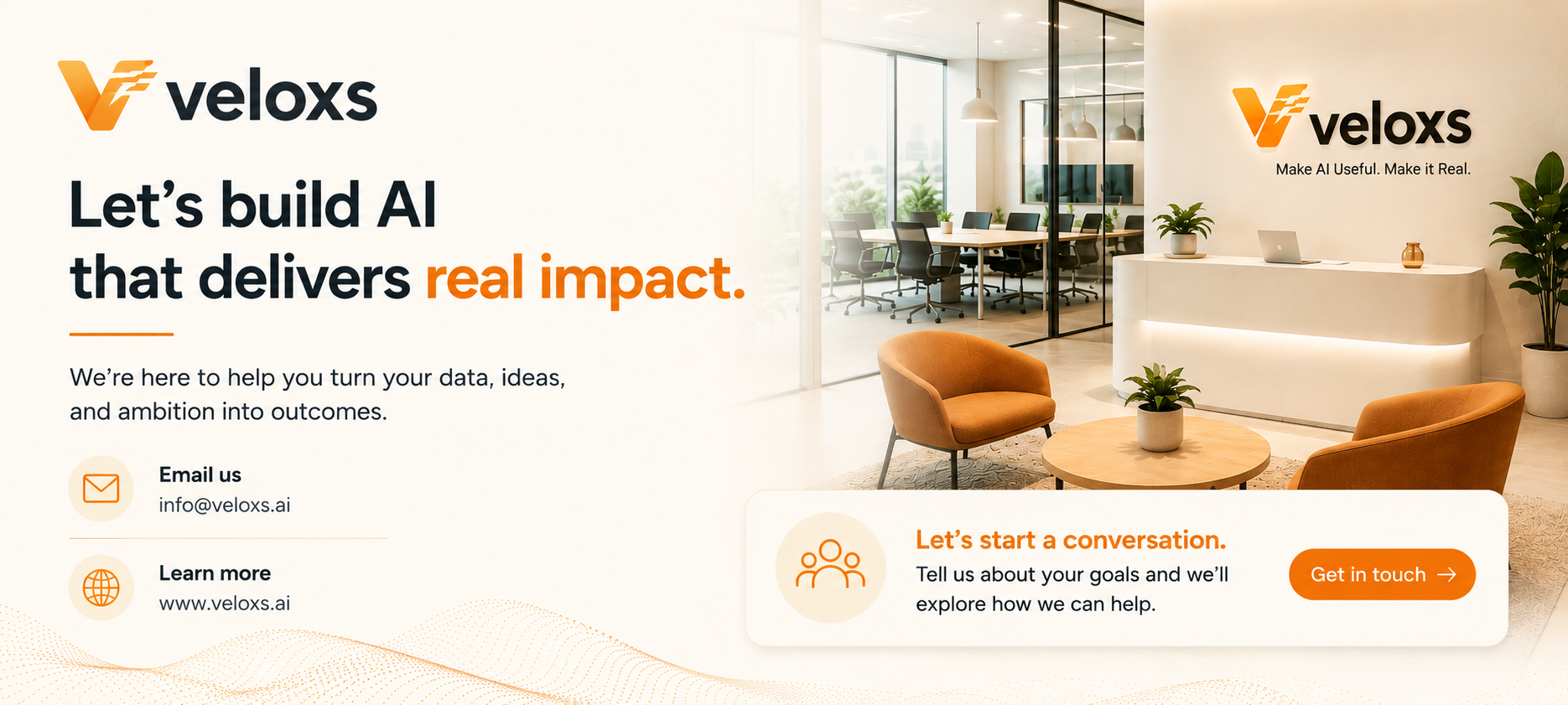 Veloxs AI — Let's build AI that delivers real impact